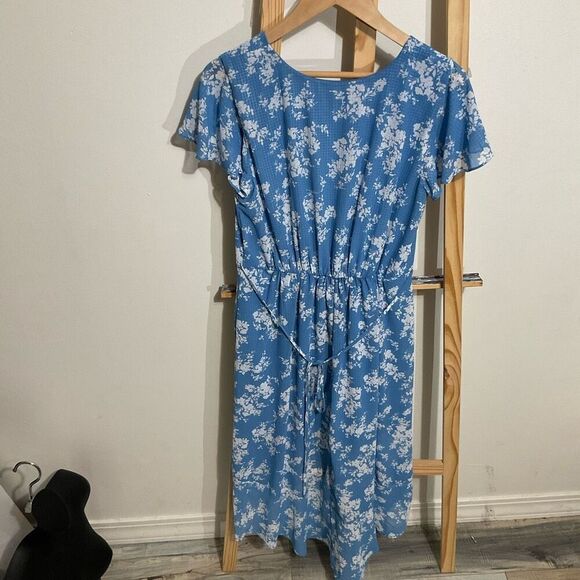 The General Good Irina faux Wrap, high low dress blue size MP ￼ - Picture 7 of 10